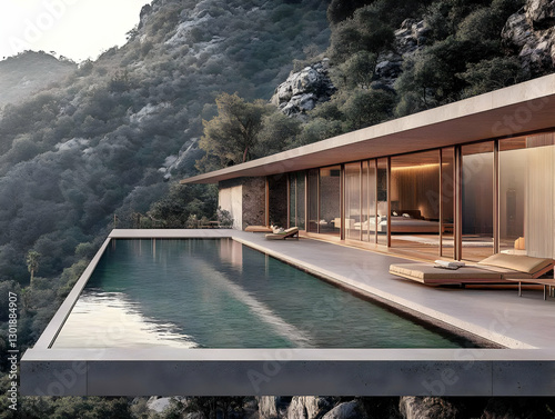 3D Illustration Modern Clif...
