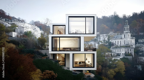3D Illustration Modern Arch...