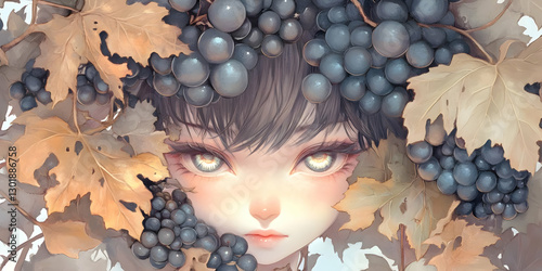Grapevine Maiden Illustration