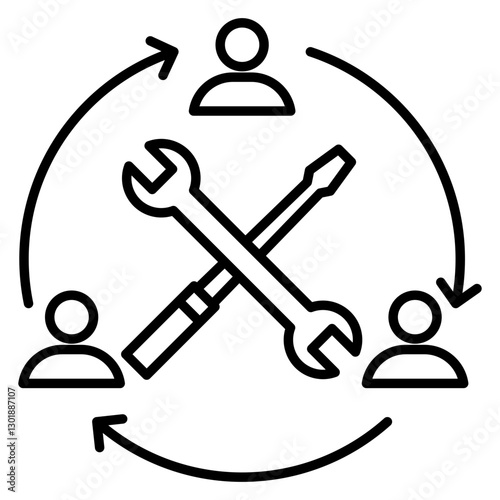 Collaborative Tools Icon