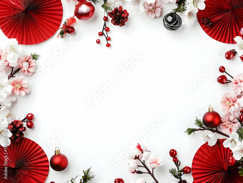 Background Image Red Orname...