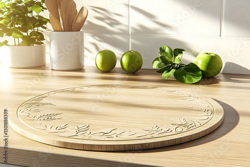 3D Illustration Kitchen Sce...