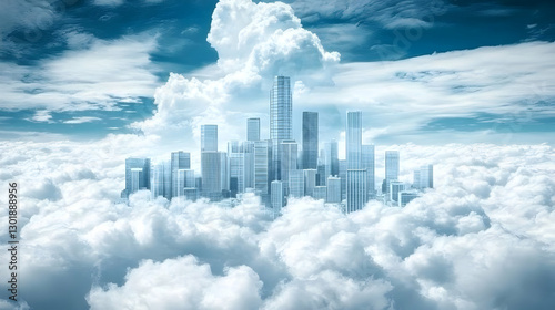 Illustration Cityscape Clou...