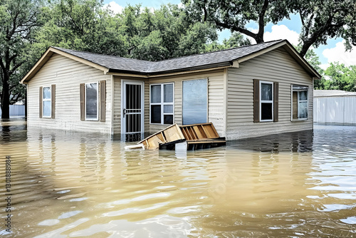 Photo Flooded House Damage ...