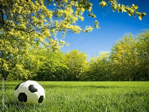 Photo - Soccer Ball on Lush...