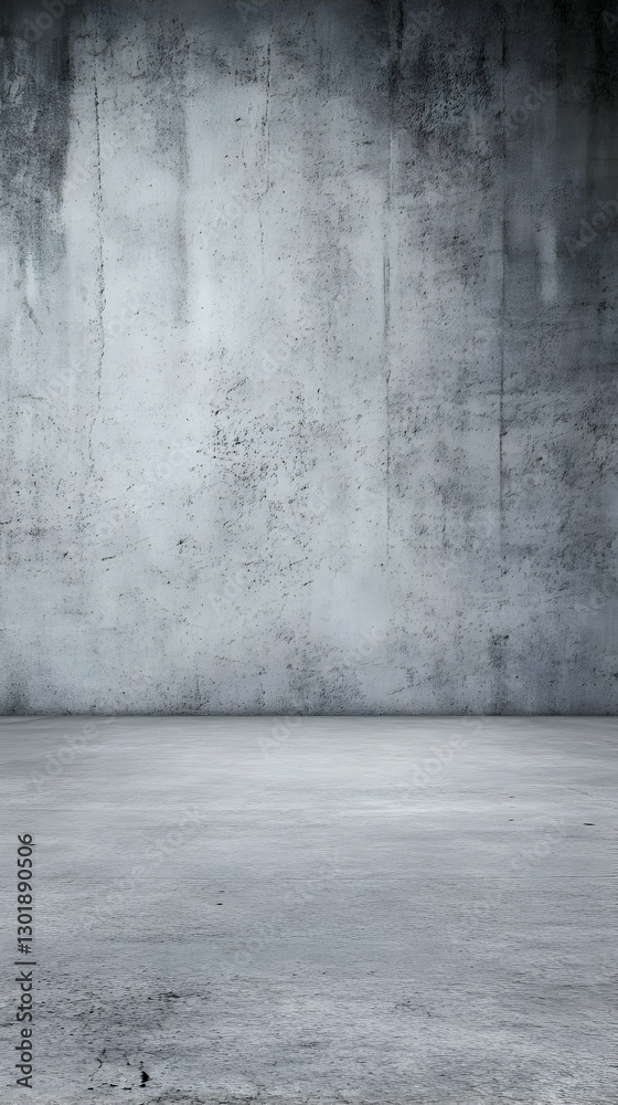 Fototapeta premium Background Image - Empty Concrete Room with Textured Wall