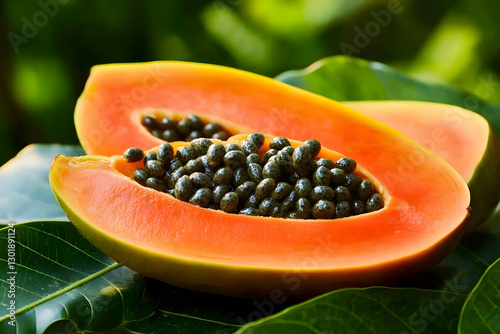 Photo Fresh Papaya Fruit, T...