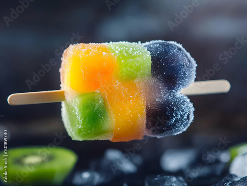 Photo Frozen Fruit Popsicle...