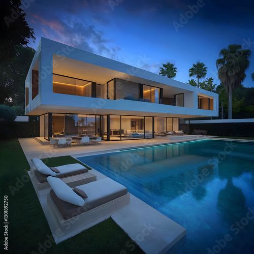 3D Illustration-Modern Home...