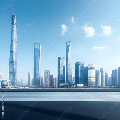 Photo Urban Skyline Modern ...