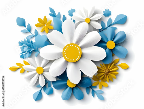 Illustration of Paper Flowe...