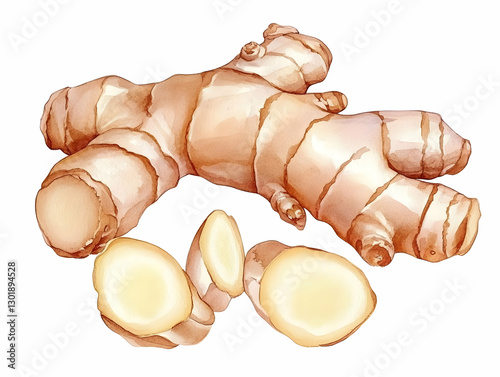 Watercolor Illustration, Gi...