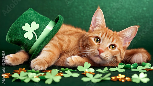 Photo Cute Ginger Kitten Gr...