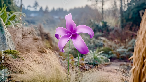 3D Illustration Pink Flower...