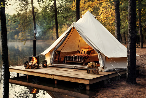 Photo Glamping Tent Lakesid...