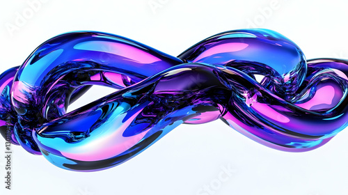 Abstract 3D Render, Iridesc...