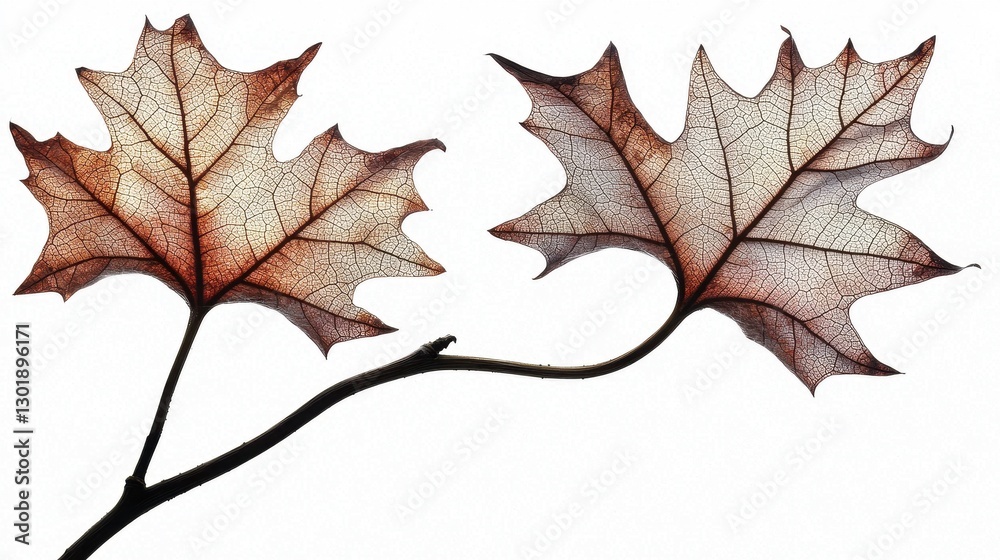 Dried Leaves, Autumn, Isolated, Close Up Dried Leaves, Autumn, Isolated, Close Up