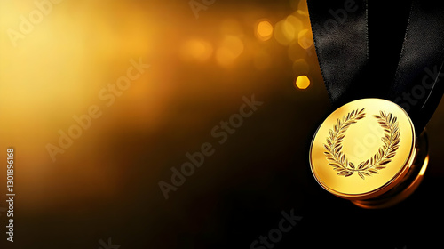 3D Illustration - Gold Meda...