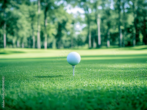 Photo - Golf Ball on Tee, G...