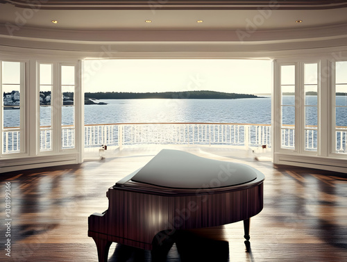 3D IllustrationGrand Piano,...
