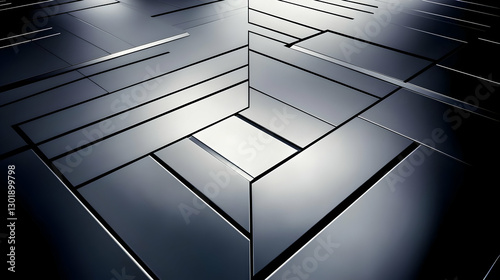 3D Illustration Abstract Ba...