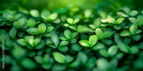 3D Green Leaves Background ...