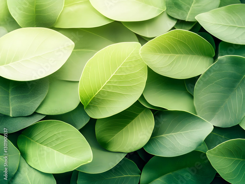 Realistic Green Leaves Back...