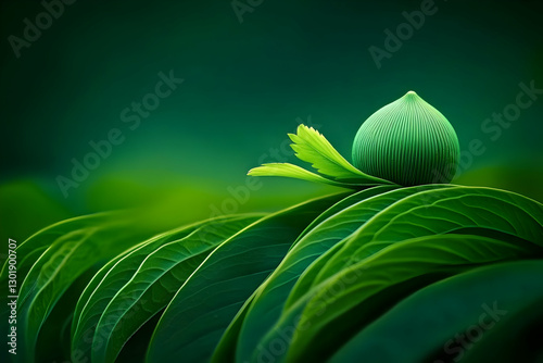 Green Plant Bud Illustratio...