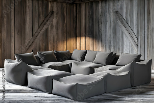 3D Illustration Cozy Modula...