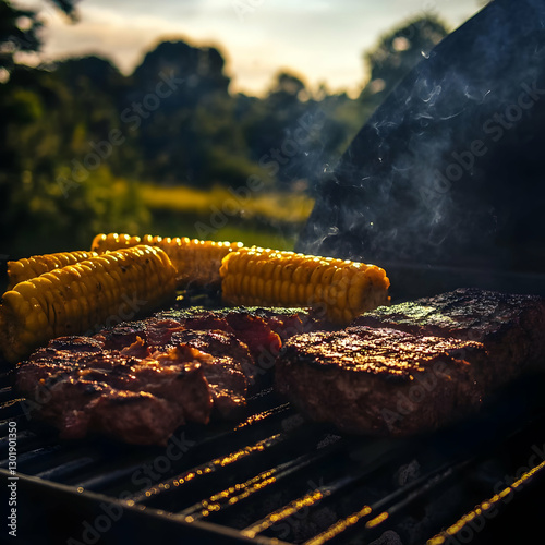 Photo of Grilled Corn on th...