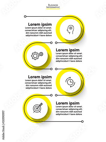 Business data visualization. timeline infographic icons designed for abstract background template