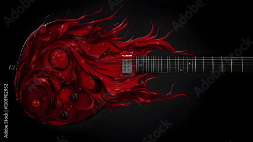 3D Illustration Red Electri...