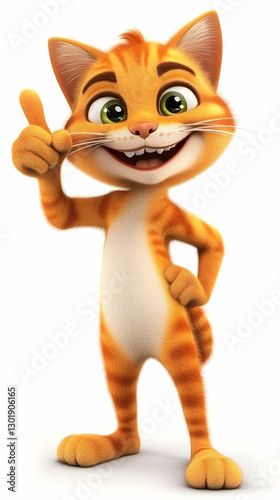 3D Illustration Happy Ginge...