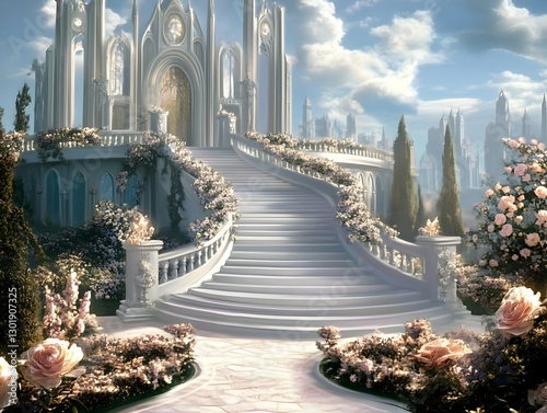 Illustration - White Marble...
