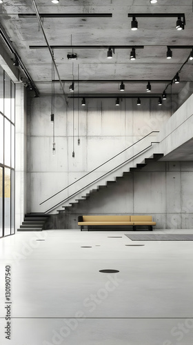 3D Illustration Modern Inte...