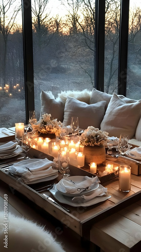 Photo Cozy Winter Dining Ta...