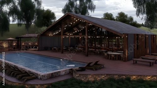 3D Illustration - Rustic Re...