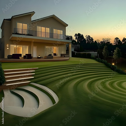 3D Illustration- Modern Hou...