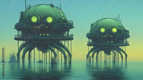 Illustration Futuristic Str...