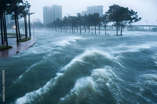Photo Coastal Erosion Storm...