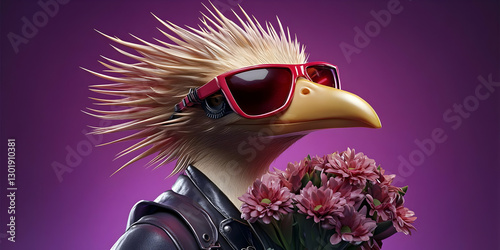 3D Illustration - Cool Bird...