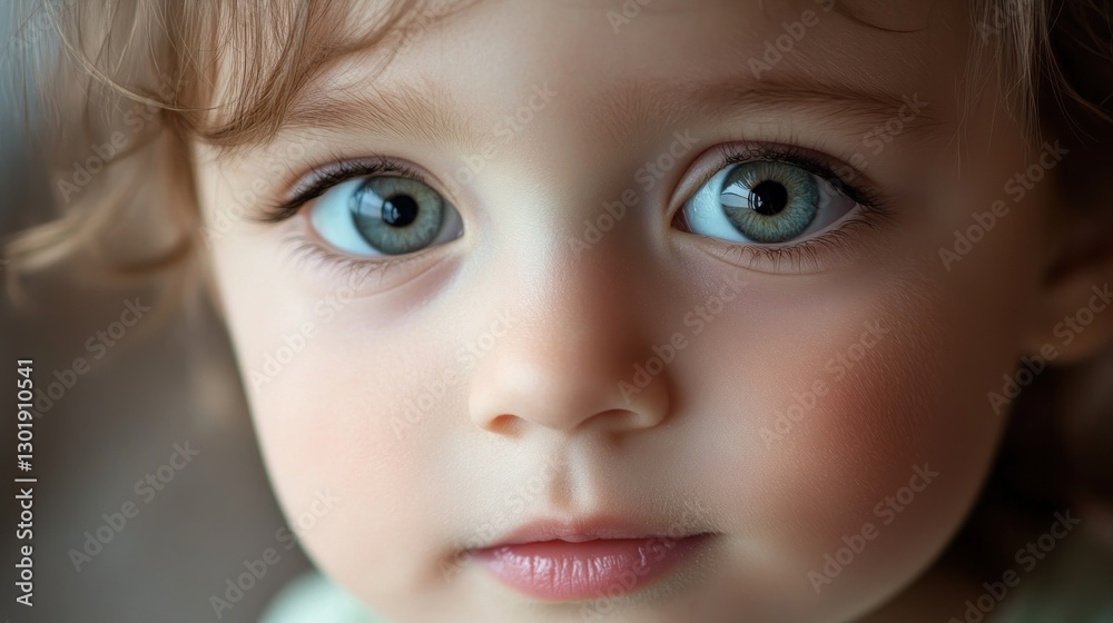 Innocence: A Close-Up Portrait of a Toddler's Face Innocence: A Close-Up Portrait of a Toddler's Face