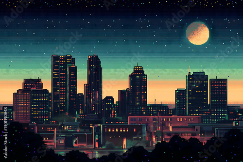 Pixel Art Illustration City...