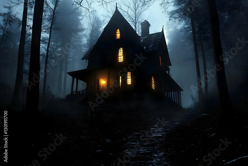 Illustration of Spooky Hous...