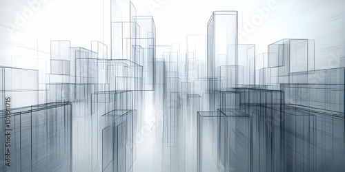 3D Illustration Abstract Ci...