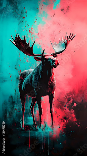 Abstract Illustration Moose...