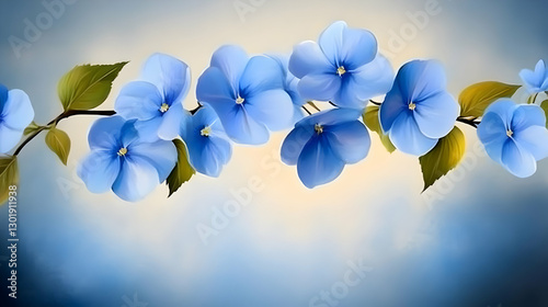 Illustration - Blue Flowers...