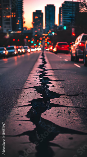 Photo - Urban Sunset Crack ...