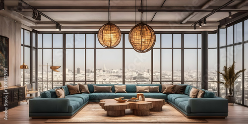 3D Illustration Modern Apar...