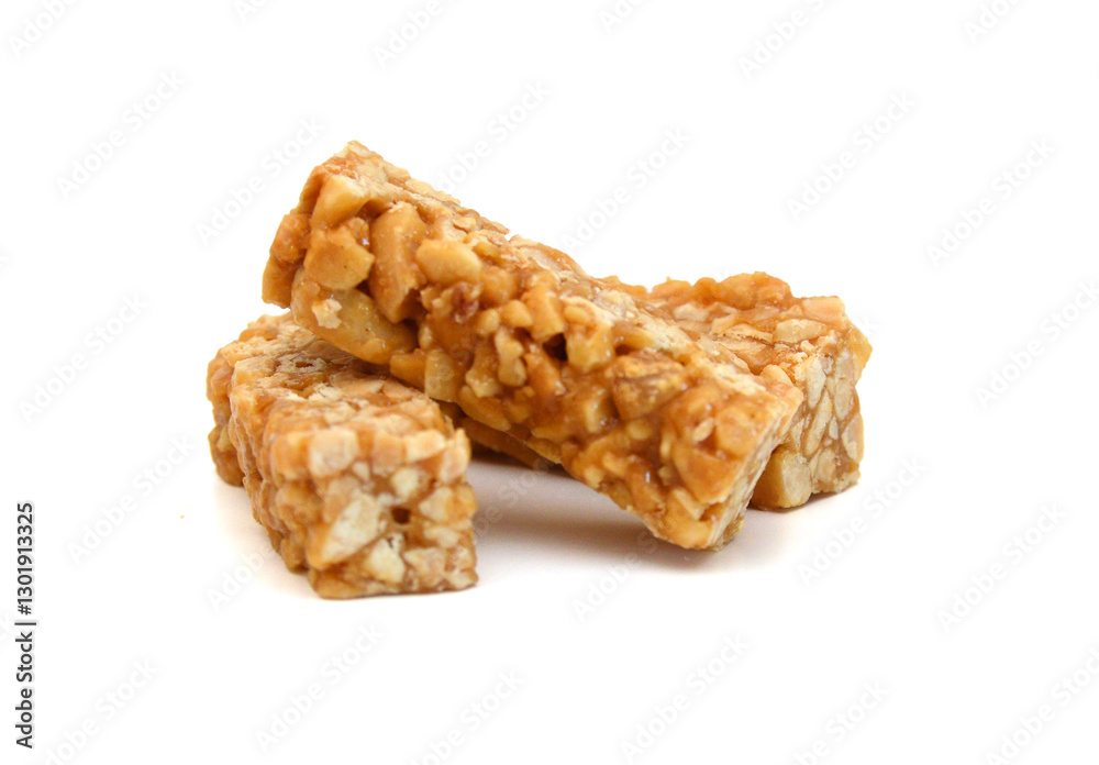 Stack Walnuts on white background Stack Walnuts on white background